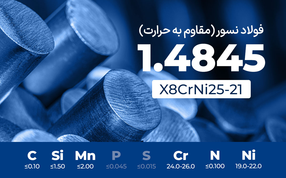 فولاد نسوز (مقاوم به حرارت) 1.4845
